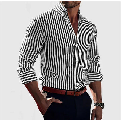 Avenli | Striped men's shirt - smart and confident