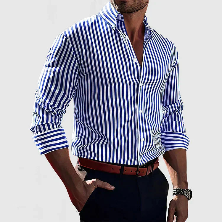 Avenli | Striped men's shirt - smart and confident